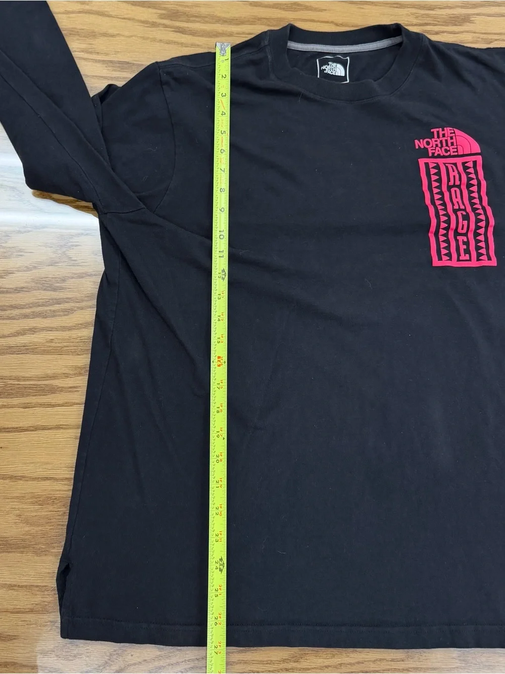 North Face ‘92 Rage Snowboard Black Pink Long Sleeve Pullover Shirt XL - 24 x 27